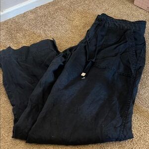 Ralph Lauren Linen Navy Blue Cargo Pants